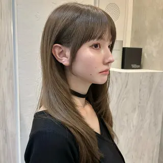 セミロング 🌹ハッシュカット、 レイヤー韓国ヘア🌹のヘアスタイル