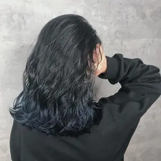 セミロング カラー アンダーバーホワイト_WHITE所属・_WHITE芝本 賢吾【天王寺店】のヘアスタイル