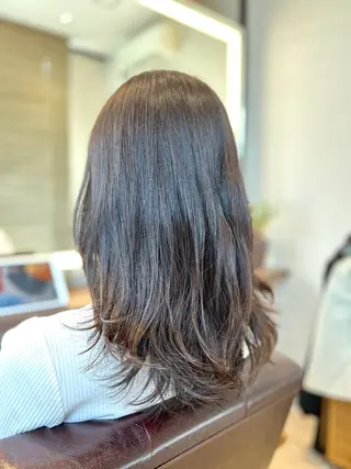 セミロング パーマ 成城学園前/ サイトウ　ケイジのヘアスタイル