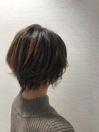 ショート カラー 【東北メンズヘア1 位受賞🥇】本間祐太のヘアスタイル