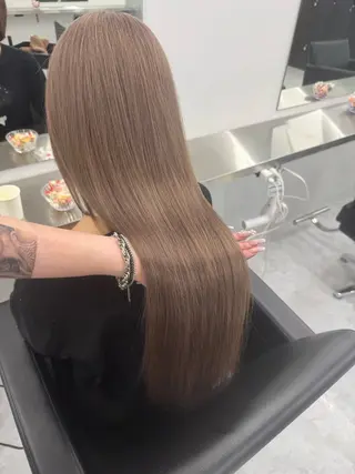 ロング 韓国風カラー/艶髪 🇰🇷💎✨ミズキのヘアスタイル
