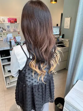 ロング カラー Yuu/髪質改善 デザインカラーのヘアスタイル