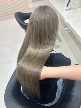 ロング カラー 🤍韓国大人っぽ ベージュMAI🤍のヘアスタイル