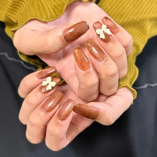 ネイル unwind ┊︎冬っぽネイル🧸のネイルデザイン