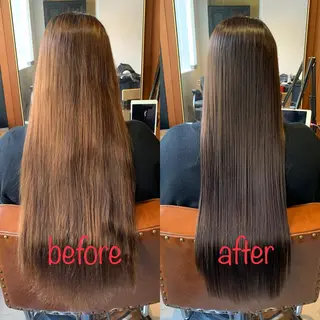 ロング 縮毛矯正&髪質改善 MAILHAIRのヘアスタイル