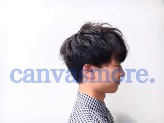 カラー パーマ メンズ ツイスパ・波巻き 🩵片平和香奈のヘアスタイル