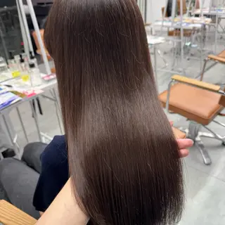 ロング カラー ヘアアレンジ ブリーチなしカラー /ベージュ/安形翔のヘアスタイル