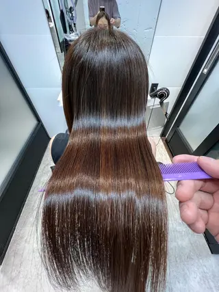 ロング 髪質改善/縮毛矯正 艶カラー/珠聡のヘアスタイル