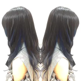 セミロング カラー 髪質改善特化サロン ICONIQ天神店のヘアスタイル