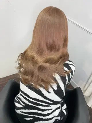 ロング カラー ヘアアレンジ maoブリーチ無し 似合わせカラーのヘアスタイル