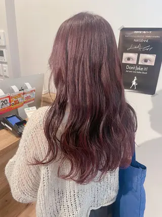 ロング カラー 原 麻耶のヘアスタイル