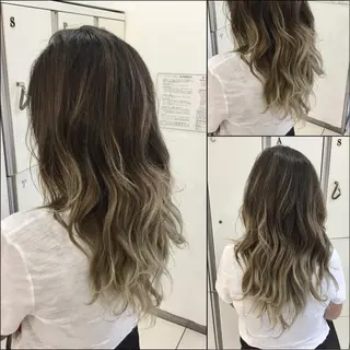 ロング カラー Ash 山田 勇太のヘアスタイル