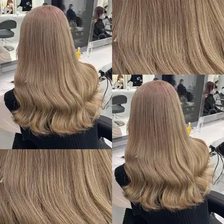 セミロング カラー 艶髪グレージュ特化/ CHIKARAのヘアスタイル