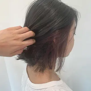 ミディアム 津秋 朝美のヘアスタイル