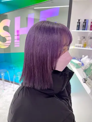 ショート カラー 🤍💕ブリーチカラ ーAyaka💕🤍のヘアスタイル