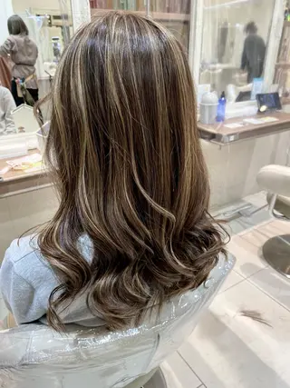 ロング カラー 横山 直輝のヘアスタイル