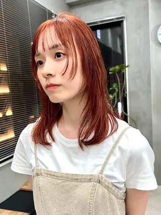 ミディアム カラー デザイン/レイヤー Kaito🐩/栄のヘアスタイル