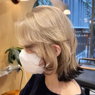 ショート カラー 🌈艶ハイトーン🌈 心を込めます🤝涼介のヘアスタイル