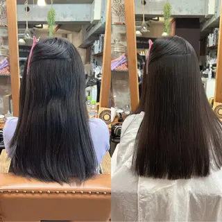 ロング 土田かほ/当日可🎀 透明感カラー🍃のヘアスタイル
