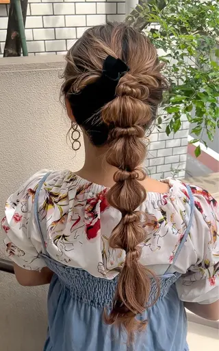 ロング ヘアアレンジ 飯塚 沙衣のヘアスタイル