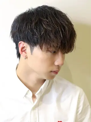 パーマ メンズ 小島 希星のヘアスタイル