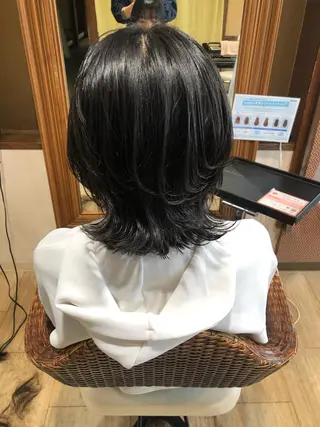 ミディアム メンズパーマ/ スパイキー/神田正紀のヘアスタイル