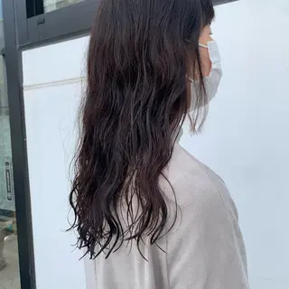 パーマ 柳川沙羅 🌿透明感カラーのヘアスタイル