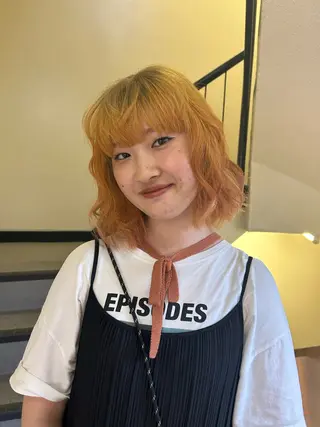 ミディアム カラー ヘアアレンジ ☕️結【suii.】 ボブ/ヘアセット☕️のヘアスタイル