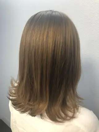 ミディアム カラー 💜 MINORI💜のヘアスタイル