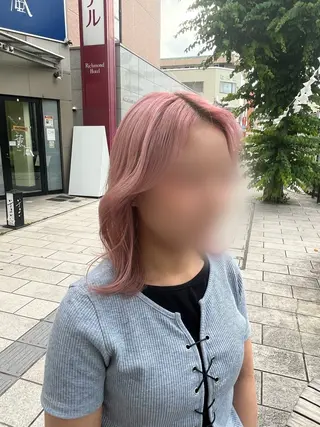 ミディアム カラー 💫ワカ モデル募集中のヘアスタイル