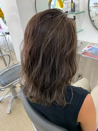 セミロング カラー Reb_keiji 👑小倉圭司のヘアスタイル