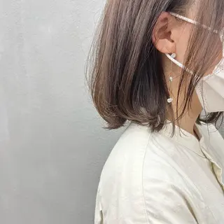 ショート カラー 🌱小顔魅せカット 透明感カラー/泉綺のヘアスタイル