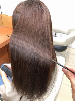 ロング コテ巻き風パーマ/ 髪質改善/河島恭平のヘアスタイル