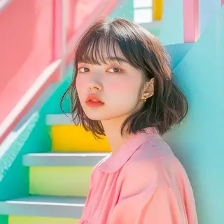 ロング 池袋/ダブルカラー GLADGE🩵のヘアスタイル