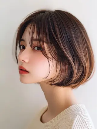 ショート NANAMI/海外風 レイヤー/ボブのヘアスタイル