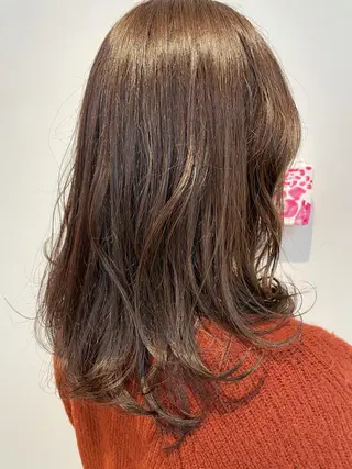 セミロング カラー 齋藤 巧のヘアスタイル