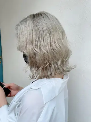 ショート カラー 顔周りカット× 髪質改善【リョウ】のヘアスタイル