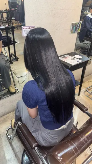 ロング カラー 小池 かなこのヘアスタイル