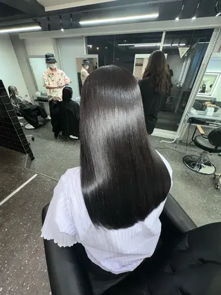 ロング カラー パーマ 髪質改善⭐️縮毛矯正 吉祥寺⭐️Rinaのヘアスタイル