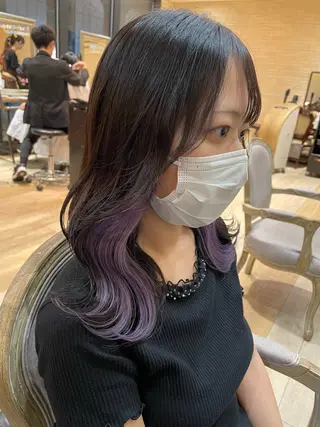 セミロング 亀川蓮 Agu hairのヘアスタイル