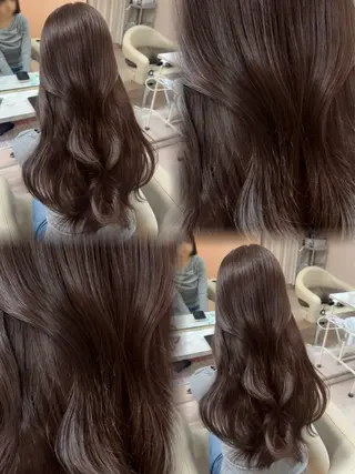 ロング カラー ♡韓国/レイヤー カット/Ayana♡のヘアスタイル