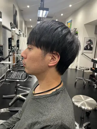 ショート メンズ パーマ/縮毛矯正 揚村武斗のヘアスタイル