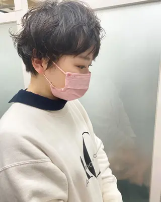 ショート パーマ パーマ特化 フシキサトシのヘアスタイル