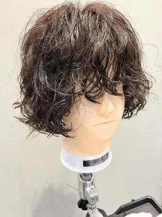 ミディアム パーマ ミディアムパーマ /癖毛パーマのヘアスタイル