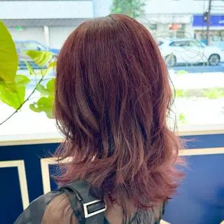 ミディアム カラー 吉田 新平のヘアスタイル