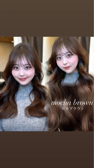 ロング カラー ヘアアレンジ 顔周りcut/ 艶ワンカラー♥ちさきのヘアスタイル