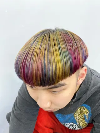 ショート カラー メンズ しの　ゆきの THE REMMYのヘアスタイル