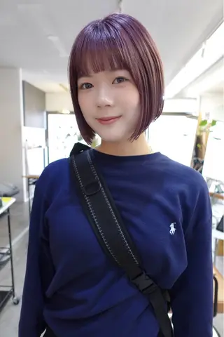 ミディアム カラー sakura🌸 レイヤー/韓国ヘアのヘアスタイル