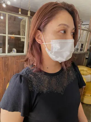 ミディアム カラー 艶カラー🫧 MOMOYOのヘアスタイル