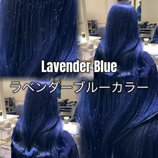 ロング カラー ハイトーンカラー/ 青髪/💙みずき💙のヘアスタイル
